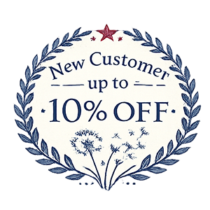 New Customer up to 10% off Badge